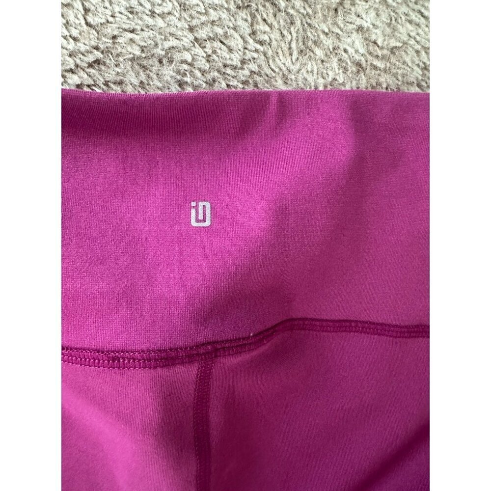Id Ideology Compression High-Rise Side-Pocket Cropped Leggings Berry XL New - Picture 15 of 15